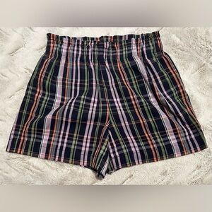 Ann Taylor Factory Multicolor Plaid Shorts